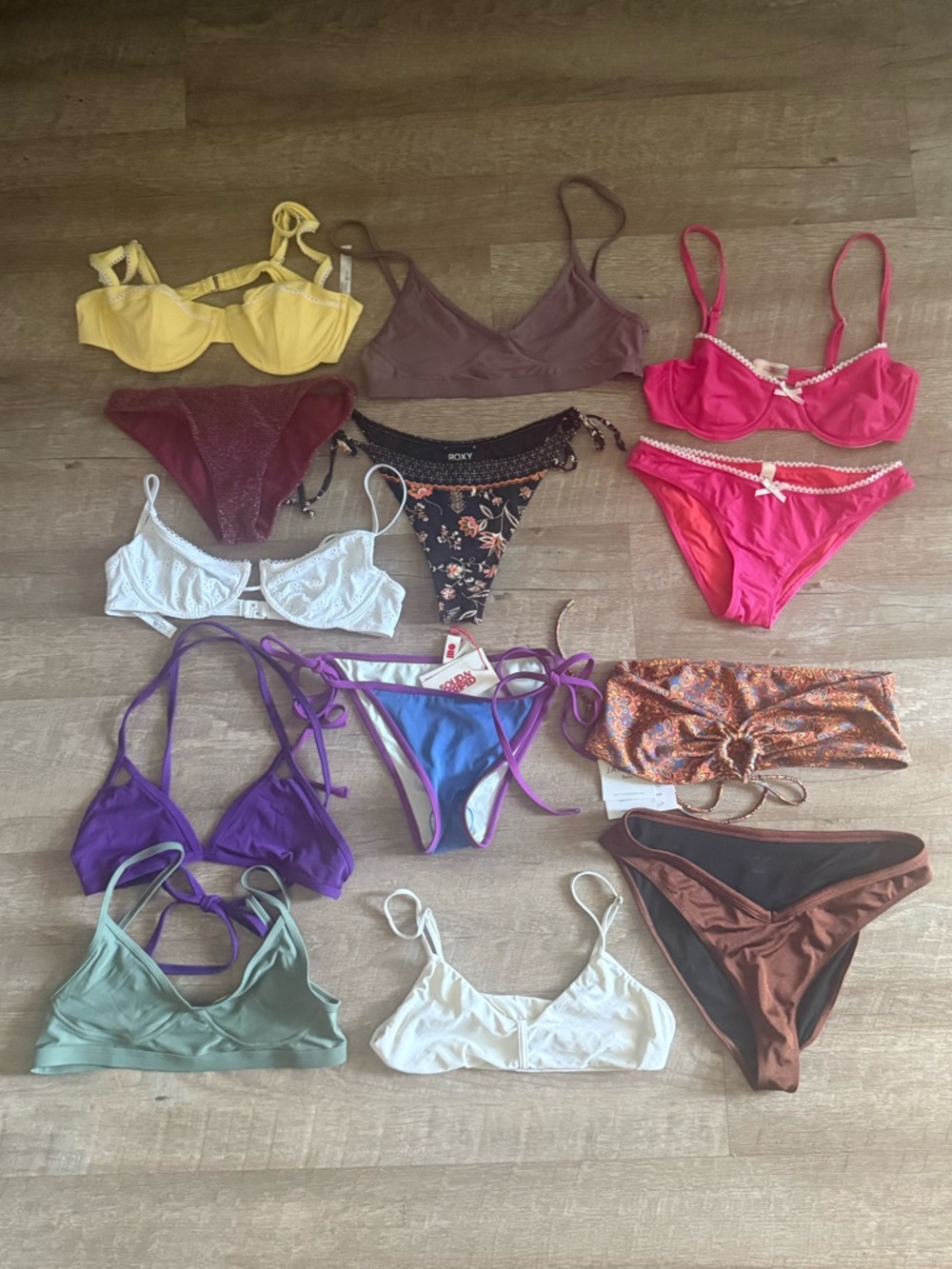 SOLID & STRIPED Assorted Color Women’s Bikini Set Collection
